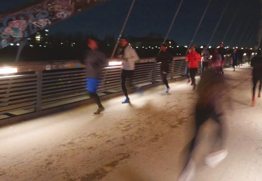Ob im Winter oder Sommer: Der Schwedter Steg ist das Stadion der Kraft Runners