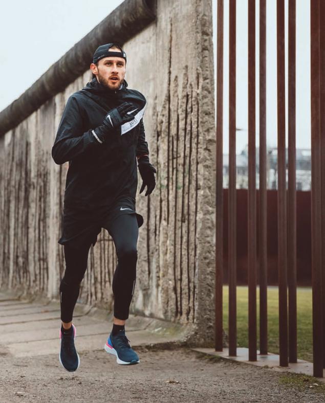 Mauerläufer: Im Training an der Bernauer Straße.