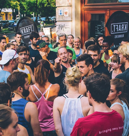 Treffpunkt für die Läuferschar: dienstags, 19 Uhr, vor dem Cafe Kraft